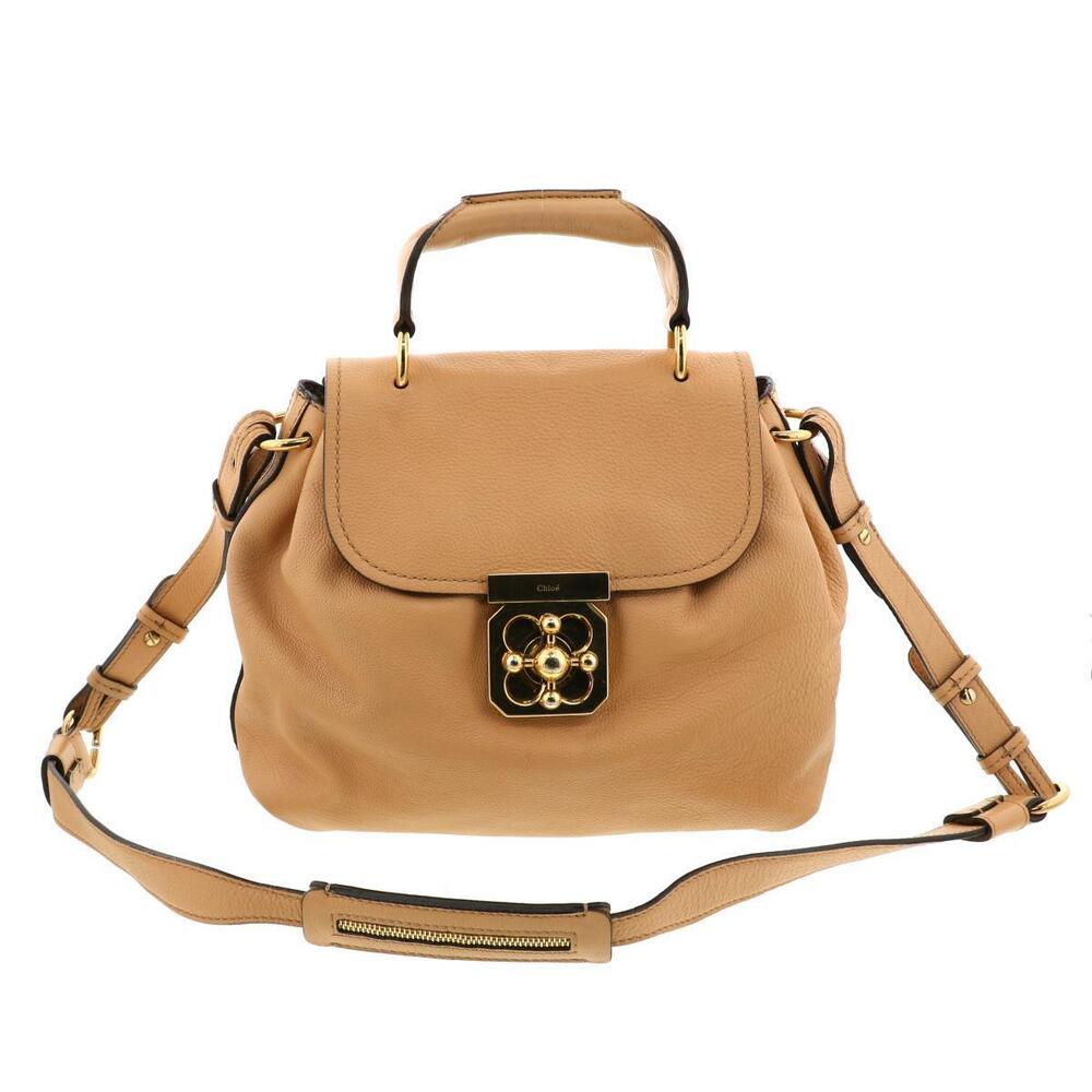 CHLOE Elsie Shoulder Bag Messenger Beige 03 11 50